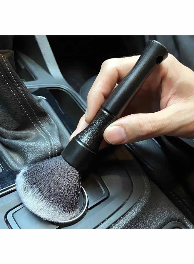 فرشتا تنظيف من الألياف الدقيقة، فرشاة تنظيف داخلية للسيارة لفتحات التهوية، لوحة القيادة، الجلد، أداة تنظيف فعالة لإزالة الغبار من داخل السيارة، أجهزة الكمبيوتر، لوحات المفاتيح، الأجهزة الرقمية - Image 3